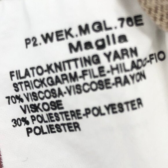 Weekend MaxMara Tan Red White Stripe Top Medium - Picture 5 of 10